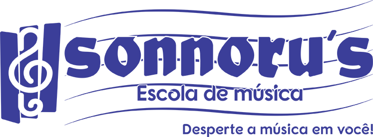 visão ímpar design imagem referente a logo horizontal azul da sonnoru´s escola de música