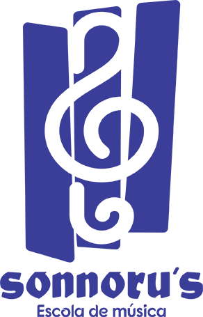 visão ímpar design imagem referente ao logotipo vertical azul da sonnoru´s escola de música